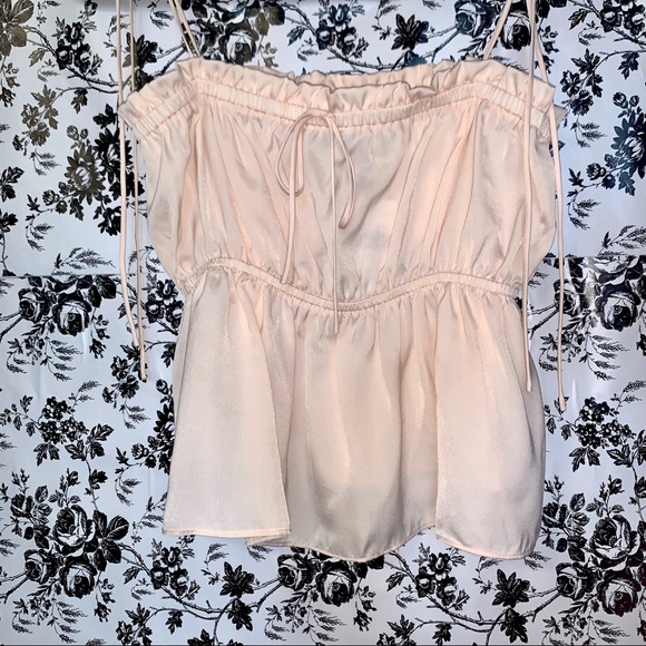 NWT Forever 21 tie-strap flounce cami - Picture 2 of 4